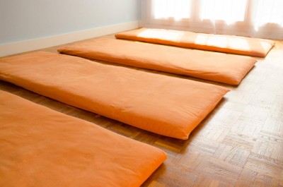 Tapis de yoga en futon