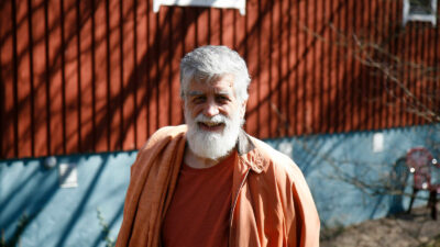 Swami Janakananda à la fin de la retraite de trois mois en 2009.