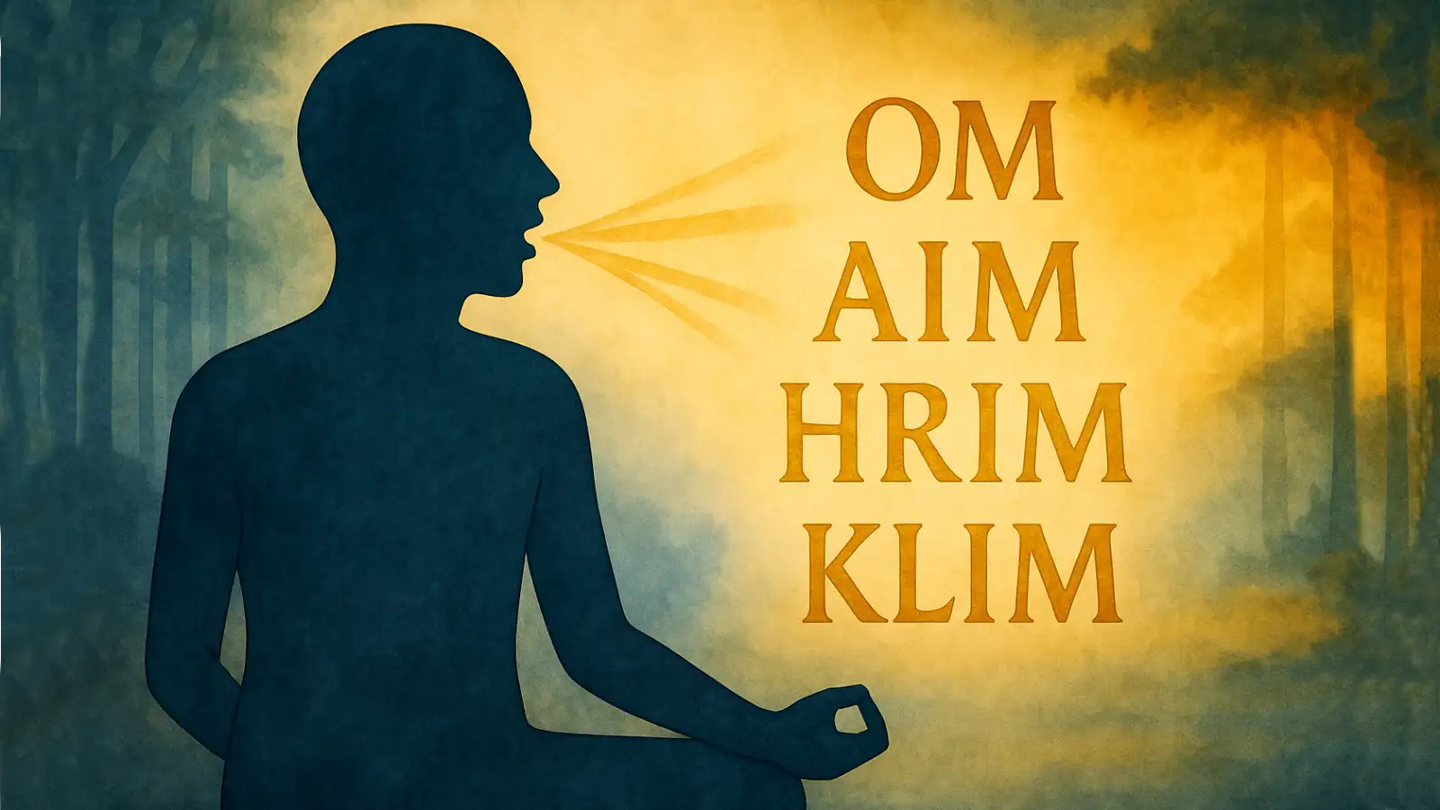 Yogi recitant des mantras tantriques.