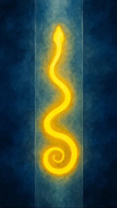 Ascension de la kundalini dans le sushumna nadi.